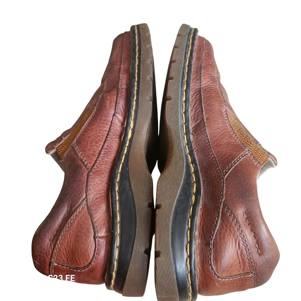 Dr. Martens 11198 Slip On Loafer Mens Size 10 Brown Leather AirWair Lug Sole